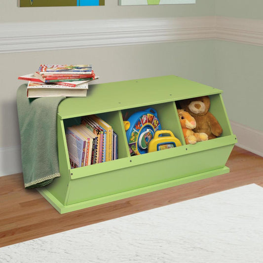 Kids Toy Storage Unit: Three Bin Storage Cubby