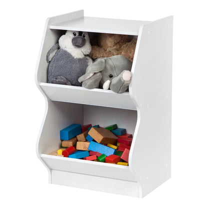Kids Toy Storage Unit: White Toy Storage Organizer