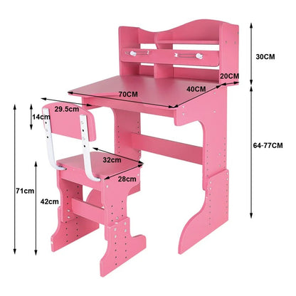 Kids Writing Table: Kids 2 Piece Rectangular Arts And Crafts Table and Chair Set