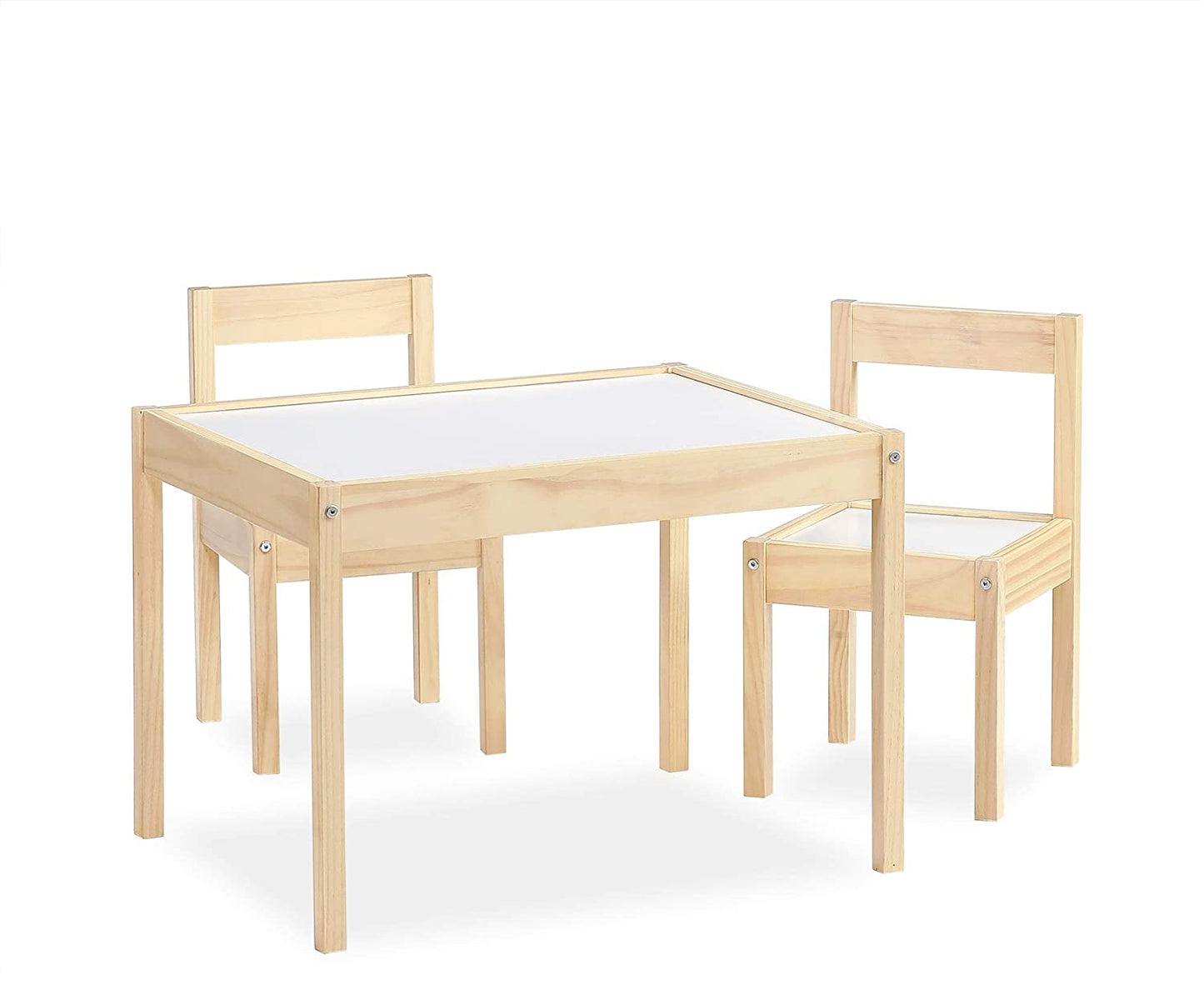 Kids Writing Table: Kids 3 Piece Rectangular and Chair Set