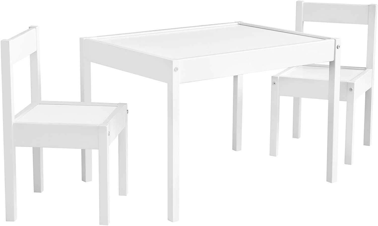 Kids Writing Table: Kids 3 Piece Rectangular and Chair Set