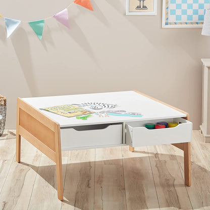 Kids Writing Table: Kids Rectangular Arts And Crafts Table and Chair Set