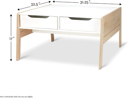 Kids Writing Table: Kids Rectangular Arts And Crafts Table and Chair Set