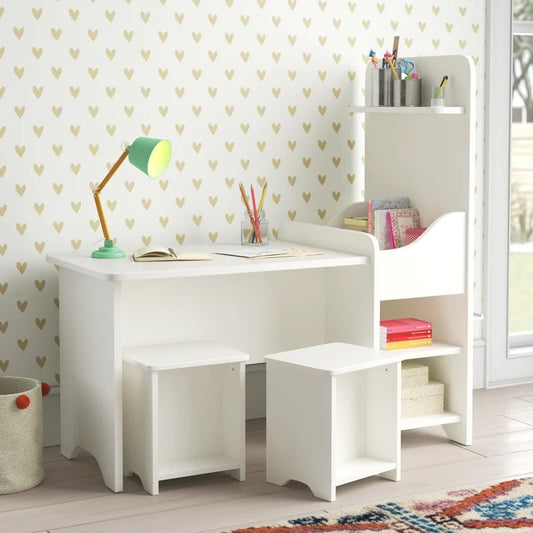 Kids Writing Table: Kids Rectangular and Chair Set