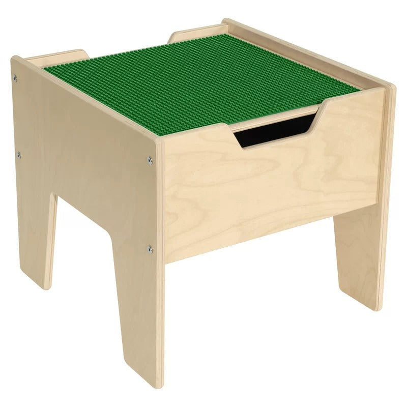 Kids Writing Table: Kids Square Interactive Table and Chair Set