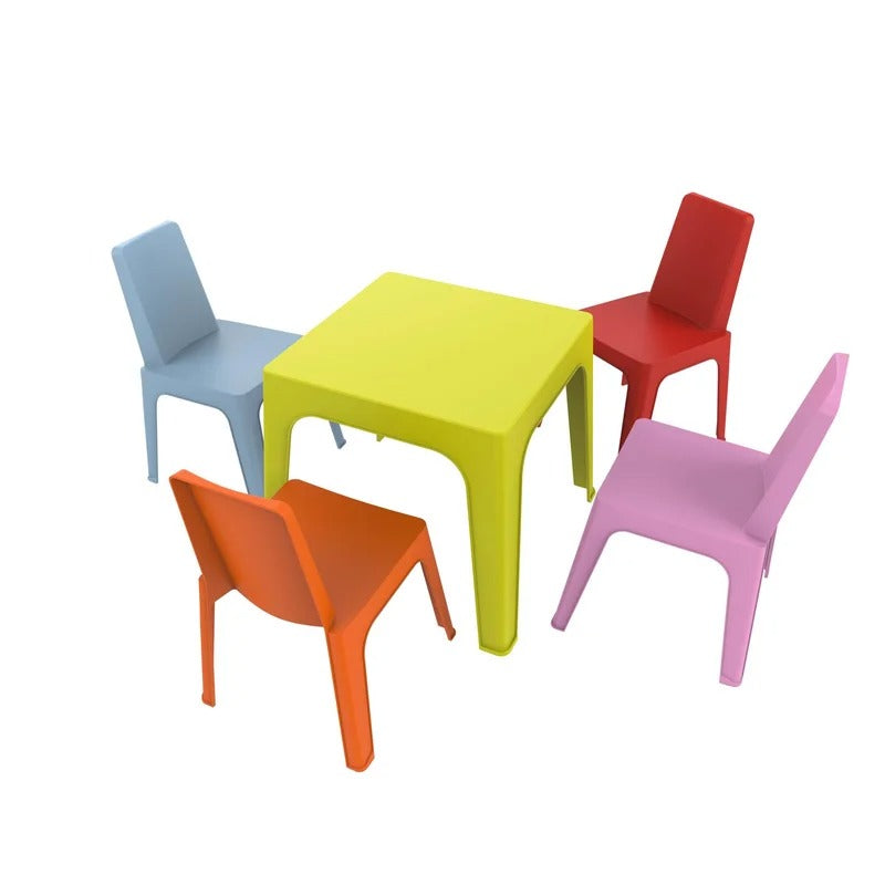 Kids Writing Table: Kids Square Play / Activity Table and Chair Set