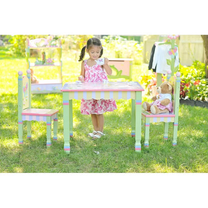 Kids Writing Table: Magic Garden Kids Rectangular Play / Activity Table