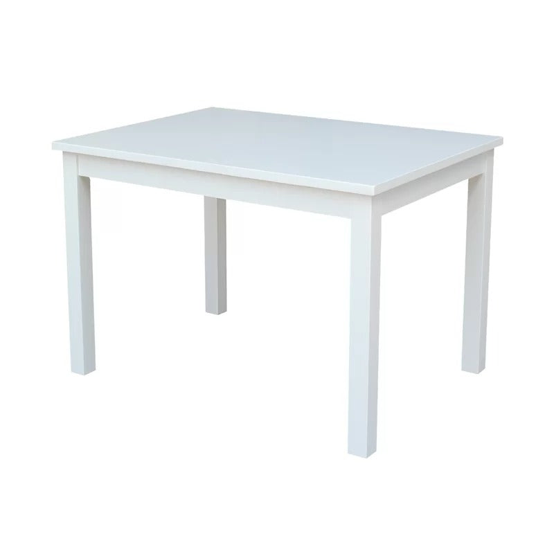 Kids Writing Table: Solid Wood Rectangular Play / Activity Table