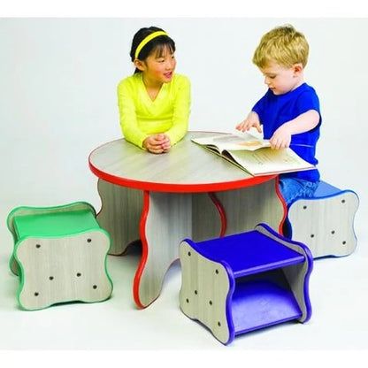 Kids Writing Table: Wavy Legs Kids Round Play / Activity Table