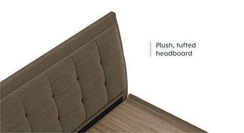 King Size Bed: Brown Upholstered Storage Divan Bed