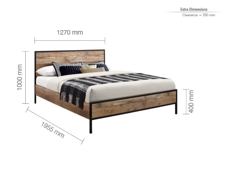 King Size Bed Rustic King Size Wooden Bed