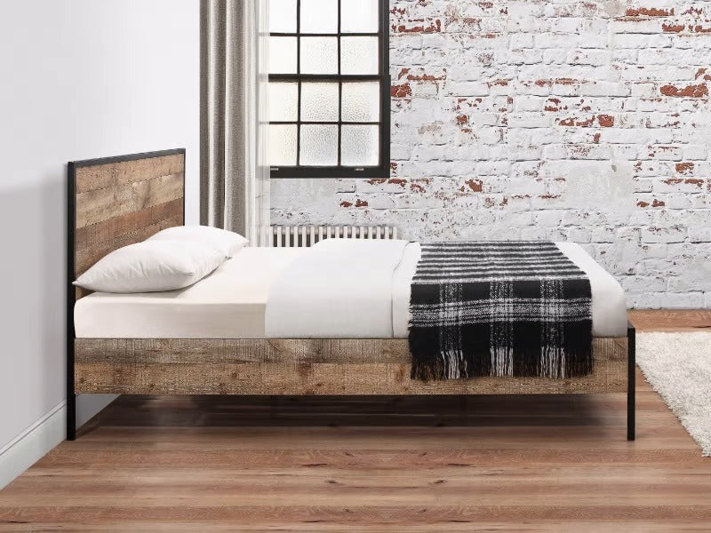 King Size Bed Rustic King Size Wooden Bed