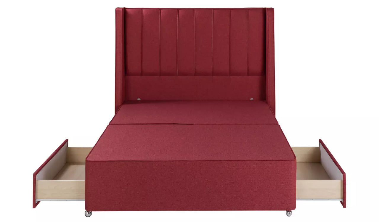 King Size: 2 Drawer King Size Divan Bed With Storage