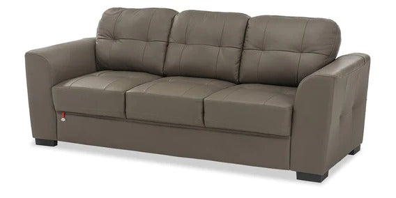 3 Seater Sofa:- Kinley Leatherette Sofa Set (Gray)