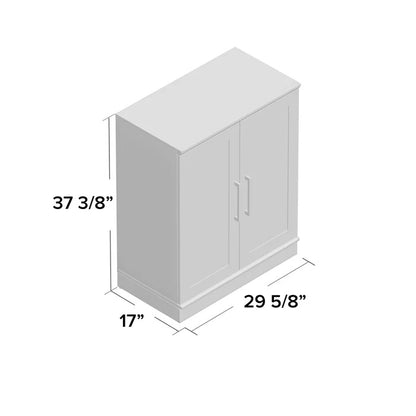 Kitchen Almirah: 37.38'' Tall 2 - Door Accent Cabinet