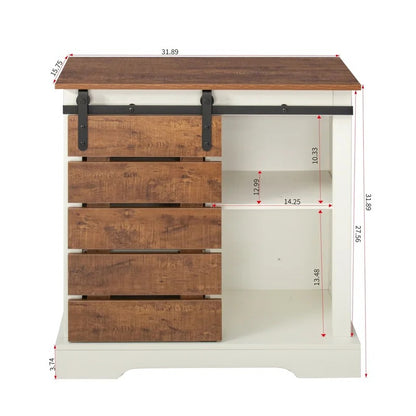 Kitchen Cabinet: 32" Kitchen Pantry And Hutch Cabinet