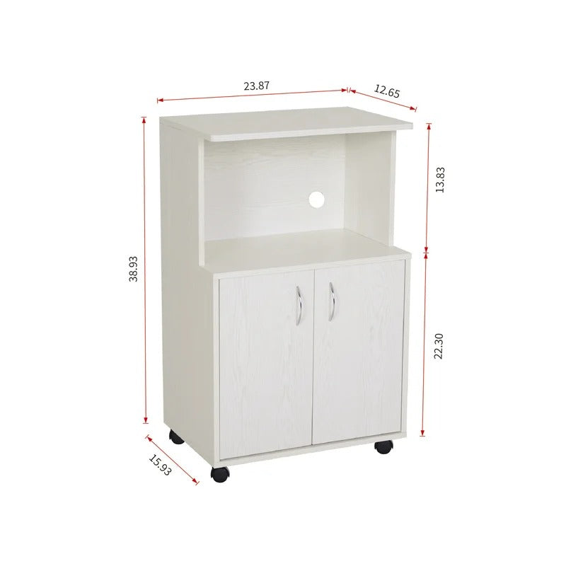 Kitchen Cabinet: 38.93" Kitchen Pantry And Microwave Stand