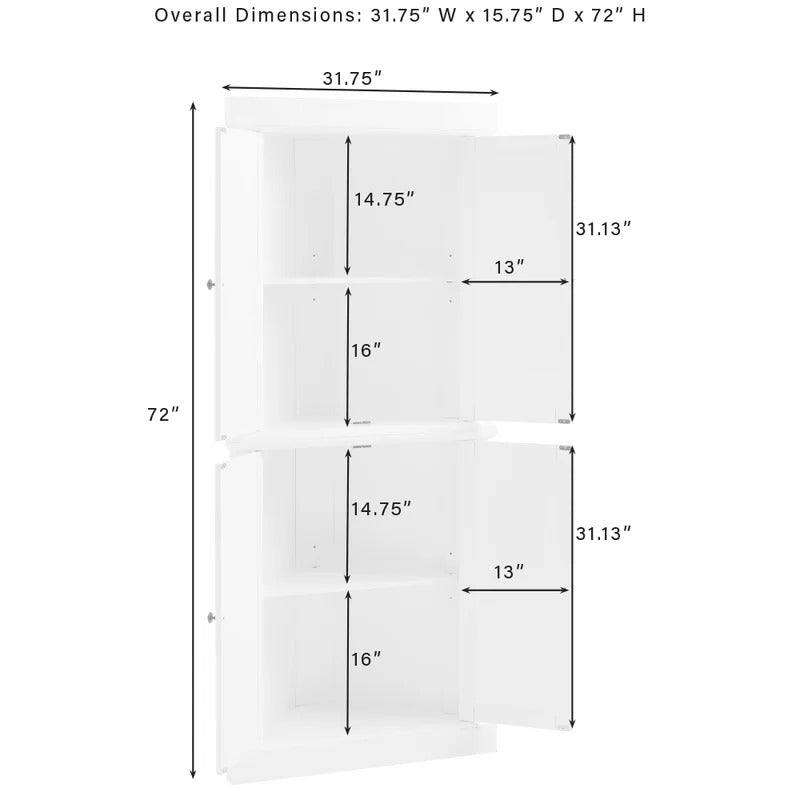 Kitchen Cabinet: Long 72" Kitchen Hutch And Cabinet