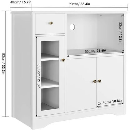 Kitchen Cupboard: 32" Kitchen Pantry With Cabinet