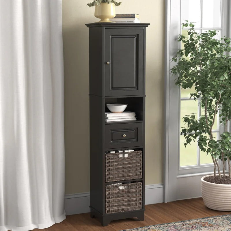 Kitchen Cupboard: Tall Cabinet With Baskets