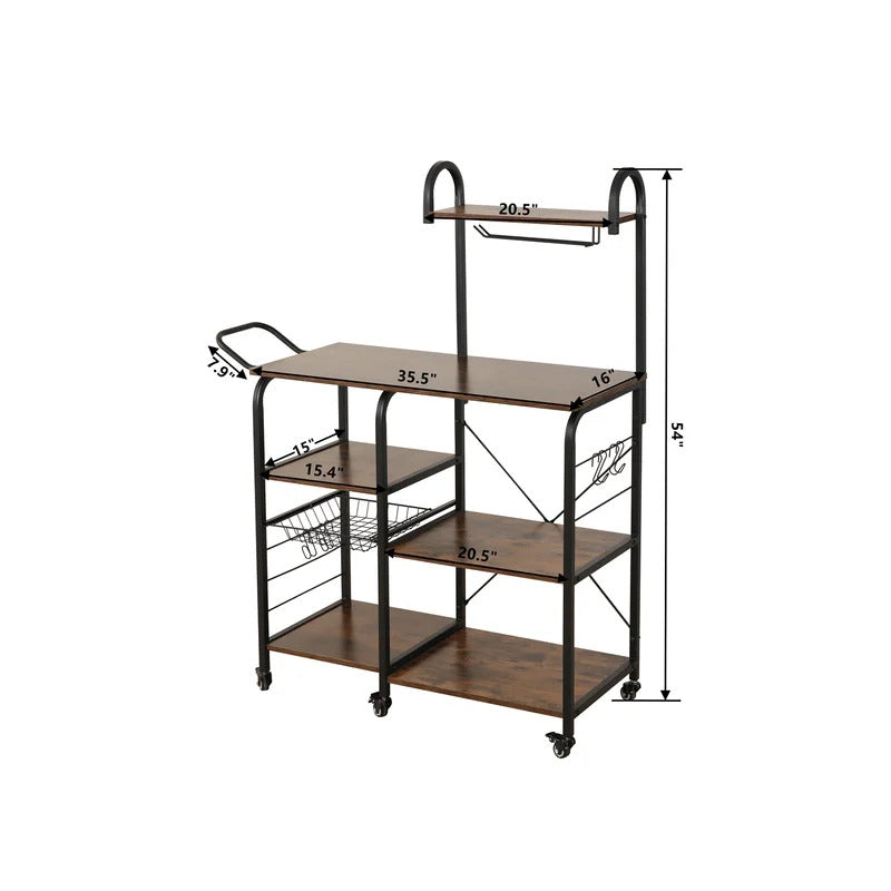 Kitchen Racks: 16'' Kitchen Rack with Locking Wheels