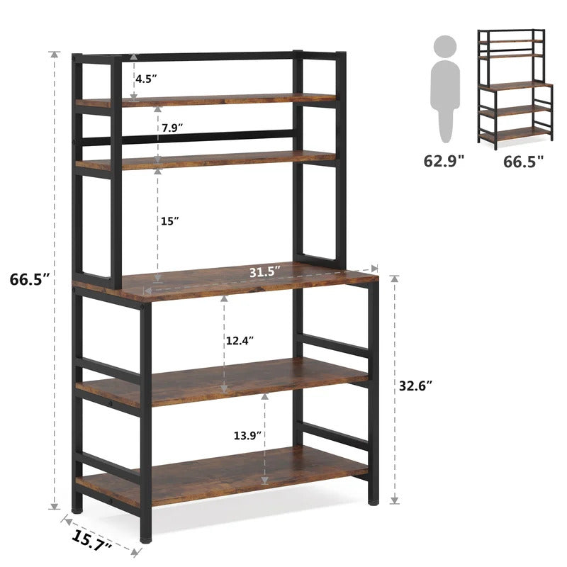 Kitchen Racks: 39.4'' Wood Standard Kitchen Rack – GKW Retail