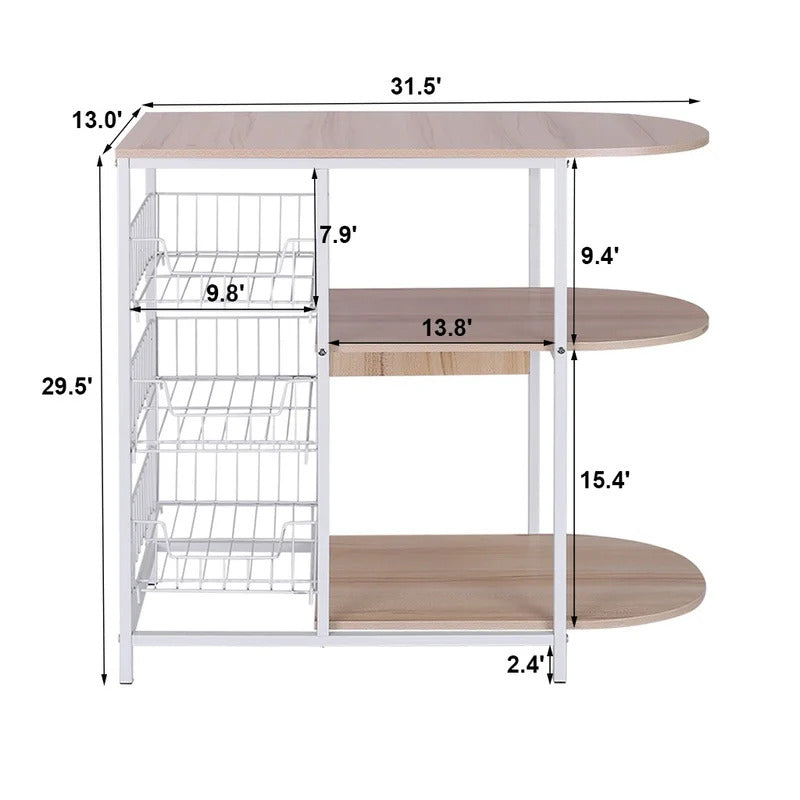 Kitchen Racks: Light Cream Kitchen Rack