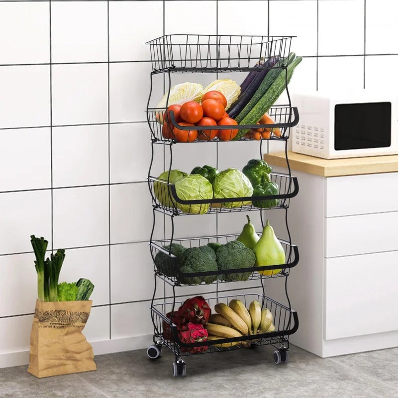 Kitchen storage on sale racks metal