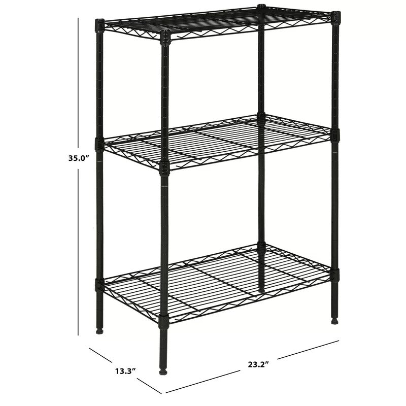 Kitchen Racks: Parison 35" H x 23.2" W x 13.3" D 3 Tier Mini Shelf