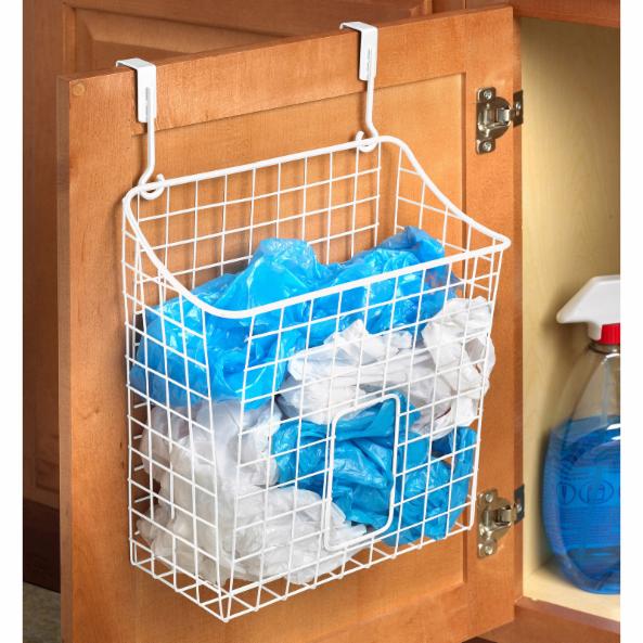 Kitchen Storage Unit: Yenuqe Diversified Grid Over the Cabinet Trash Bin