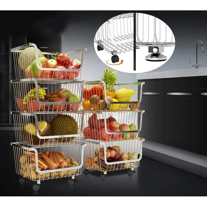 Kitchen Trolley: 16'' Stainless steel – GKW Retail