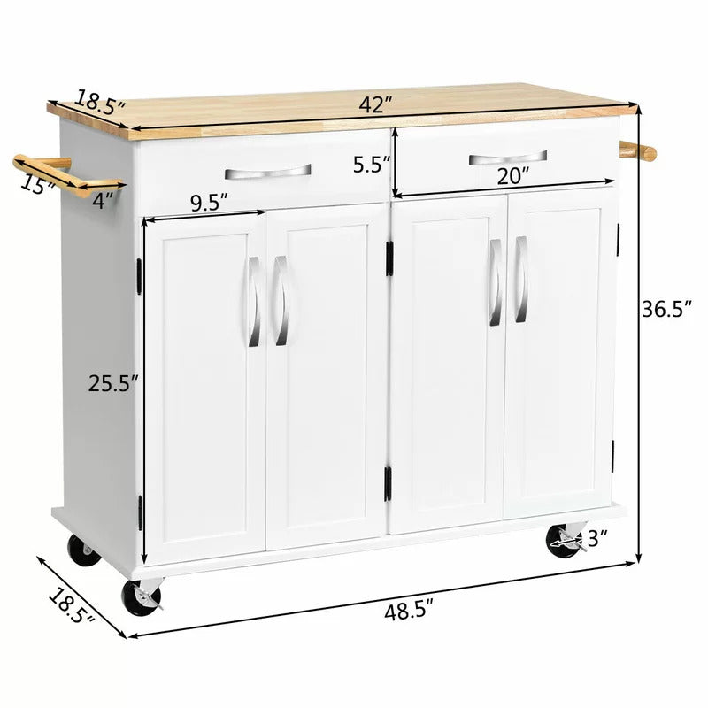 Kitchen Trolley: 48.5 Kitchen Trolley Cart