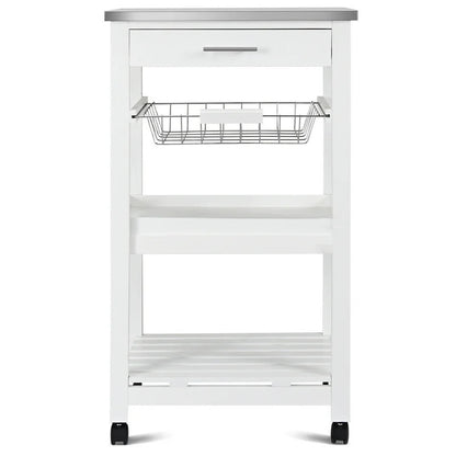 Kitchen Trolley: Rolling Kitchen Trolley Storage Basket And Drawers Cart