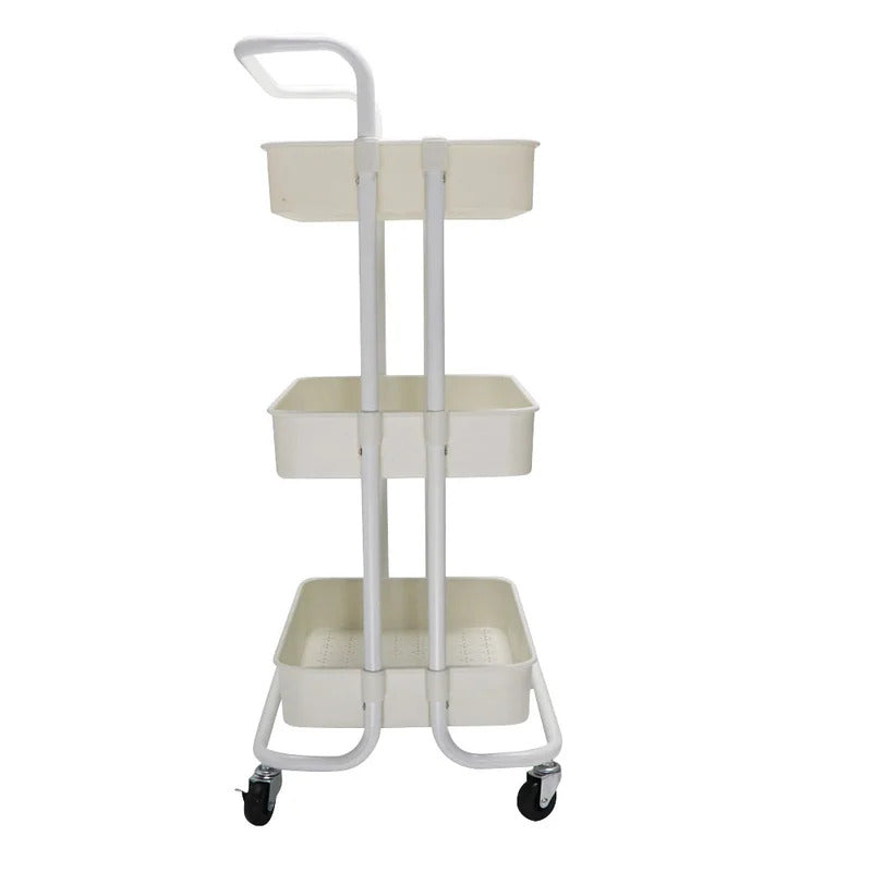 Kitchen Trolley: Trolley Kitchen Cart with Wheels 3 Layers