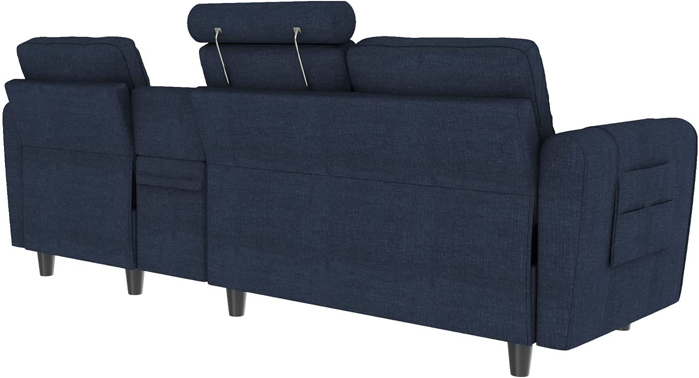 Cindy Crawford Home Beachside Blue Denim Sofa | Denim sofa, Denim furniture,  Custom sofa