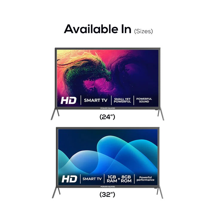LED TV: Power Guard 60 cm (24 inch) HD Ready LED Smart Android TV (PG 24 S)