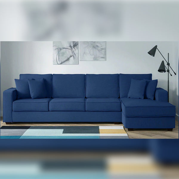 L Shape Sofa Set -Jason Fabric Sofa Set (Blue)