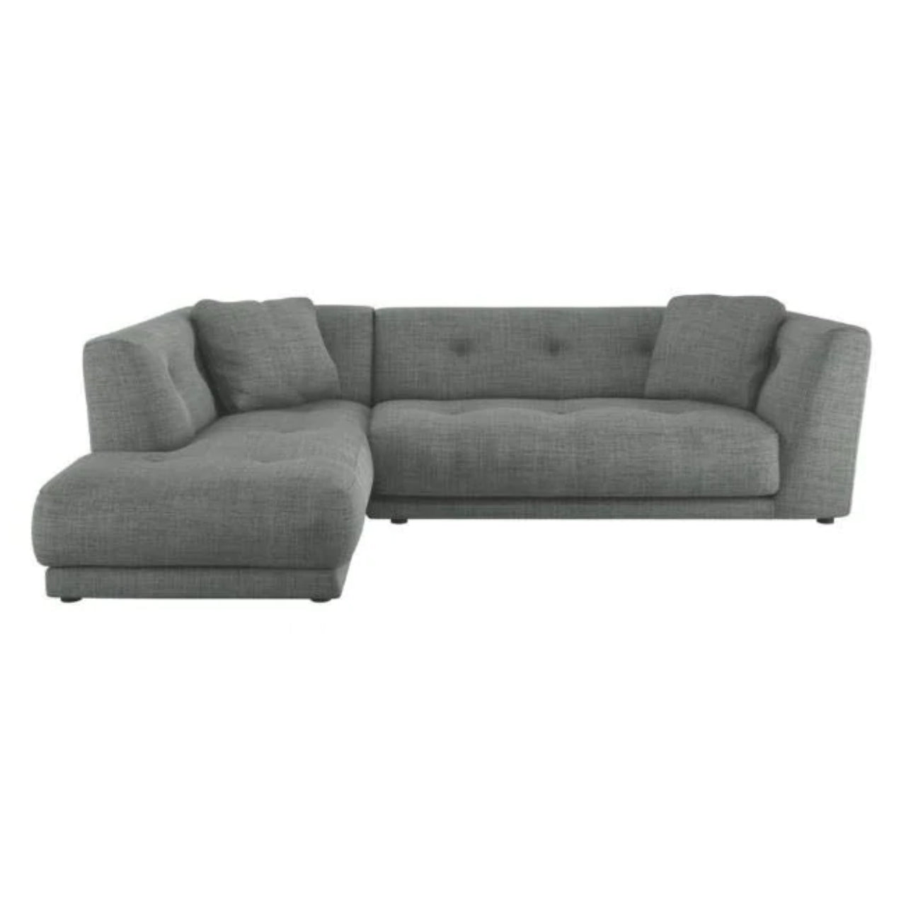 L Shape Sofa Set- Ultra Left-Arm Chaise  Fabric Sofa Set (Grey)