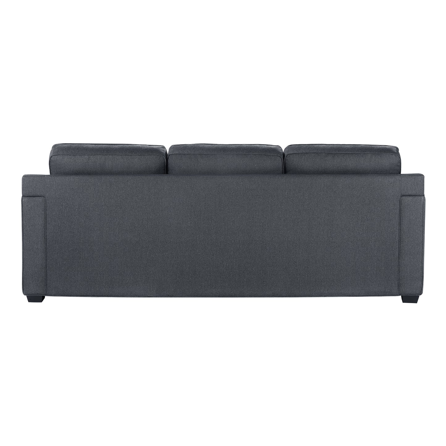 L Shape Sofa Set:- Hardwood Lounger Fabric Sofa Set ( Dark Grey)