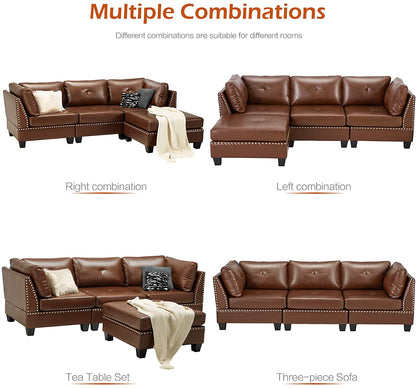 L Shape Sofa Set: L-Shaped Couch with Reversible Chaise