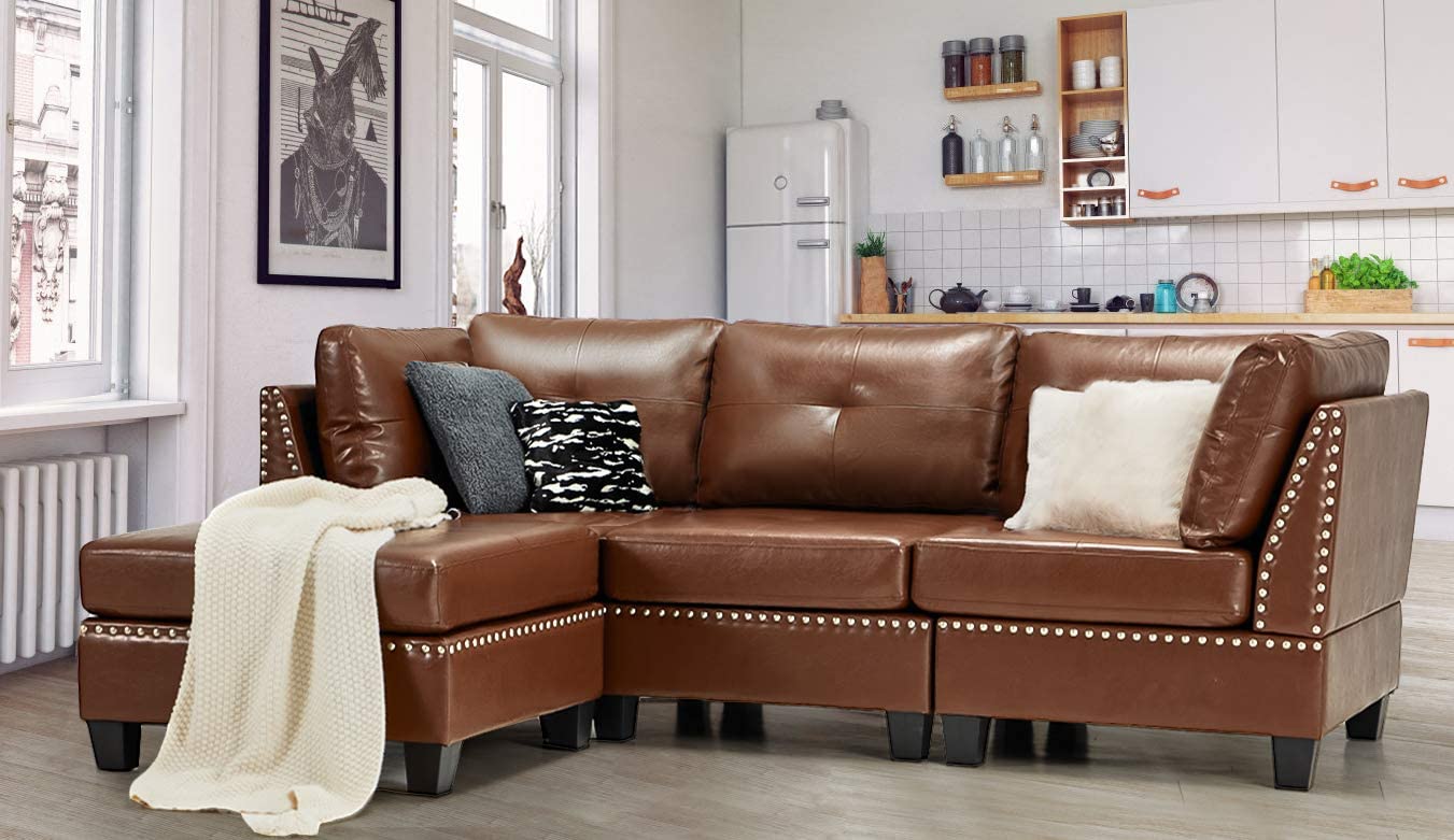 L Shape Sofa Set: L-Shaped Couch with Reversible Chaise