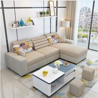 L Shape Sofa Set:- Modern Hardwood Fabric Sofa Set, Standard Size – Gkw  Retail