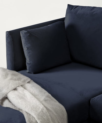L Shape Sofa Set:- Modern Sectional  Fabric Sofa Set (Dark Green)