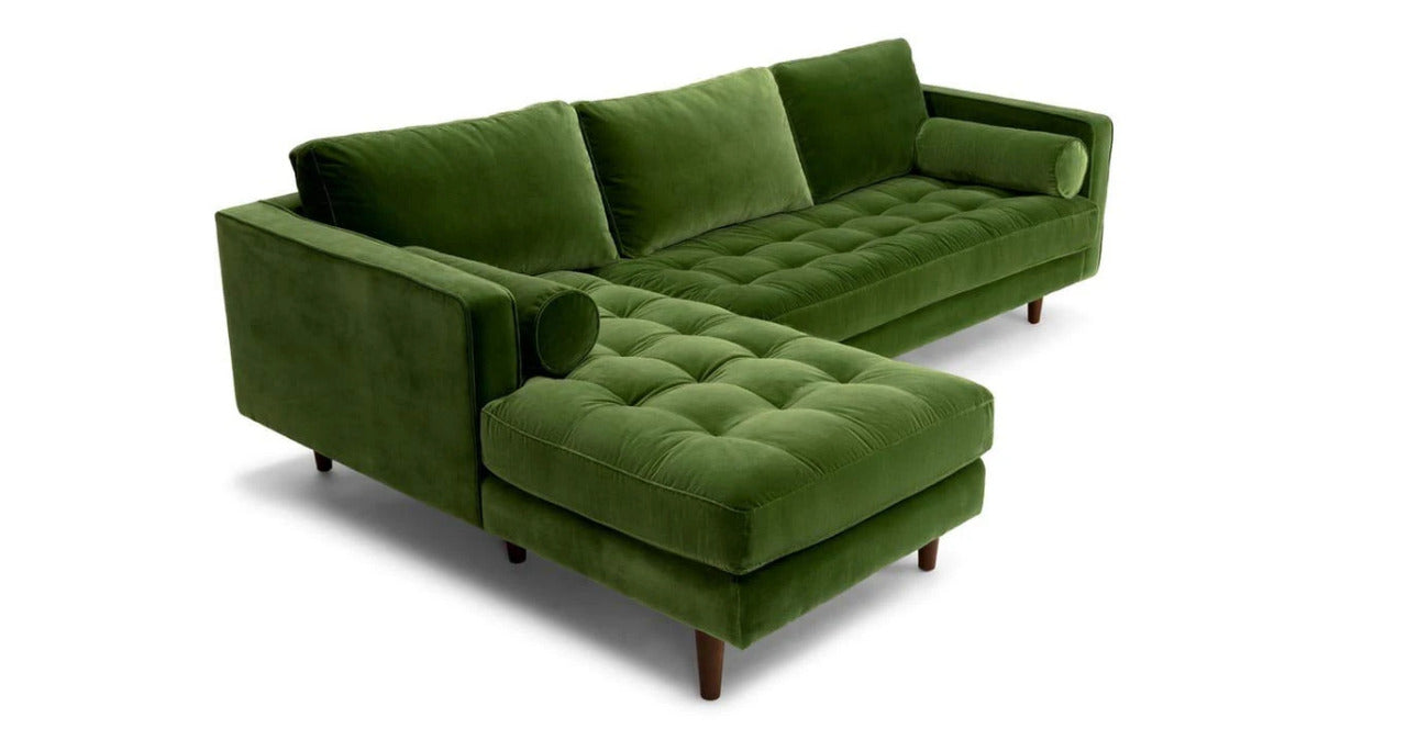 L Shape Sofa Set:- Munix Sectional Fabric Sofa Set