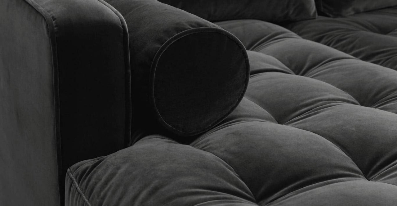 L Shape Sofa Set:- Munix Sectional Fabric Sofa Set