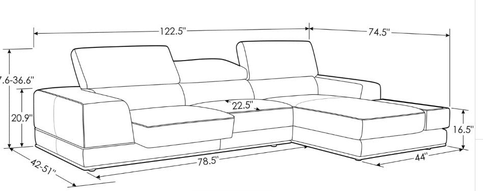 L Shape Sofa Set Niki Sectional Leatherette Sofa Set (Gray)