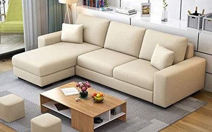 L Shape Sofa Set:- Philly Modern Fabric Sofa Set (Navy Blue)