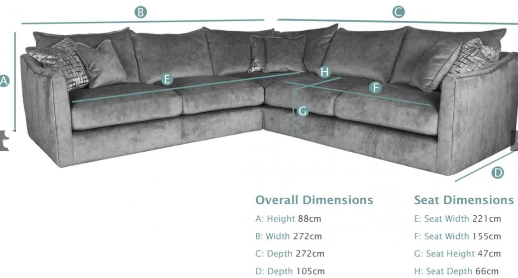 L Shape Sofa Set:- Small Corner Leatherette Sofa Set (Graphite)