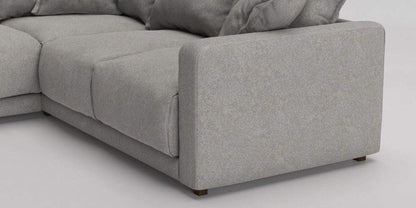 L Shape Sofa  Set:-  Ultra  Corner Fabric Sofa Set, (Gray)