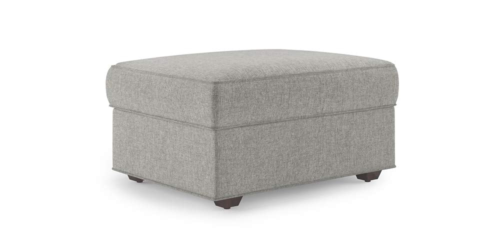 L Shape Sofa Set Vision + Lounger Vapour Fabric Sofa Set + Ottoman (Grey)